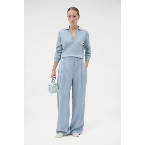 Oroton Long Sleeve Zip Polo - Oroton Tops - Australian Heritage Luxury - Shop at Luxury Shoes 