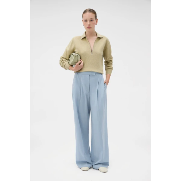 Oroton Long Sleeve Zip Polo - Oroton Tops - Australian Heritage Luxury - Shop at Luxury Shoes 