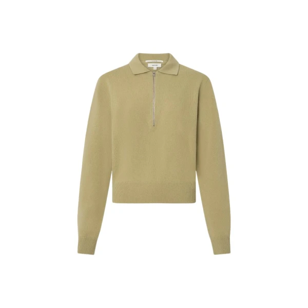 Oroton Long Sleeve Zip Polo - Oroton Tops - Australian Heritage Luxury - Shop at Luxury Shoes 