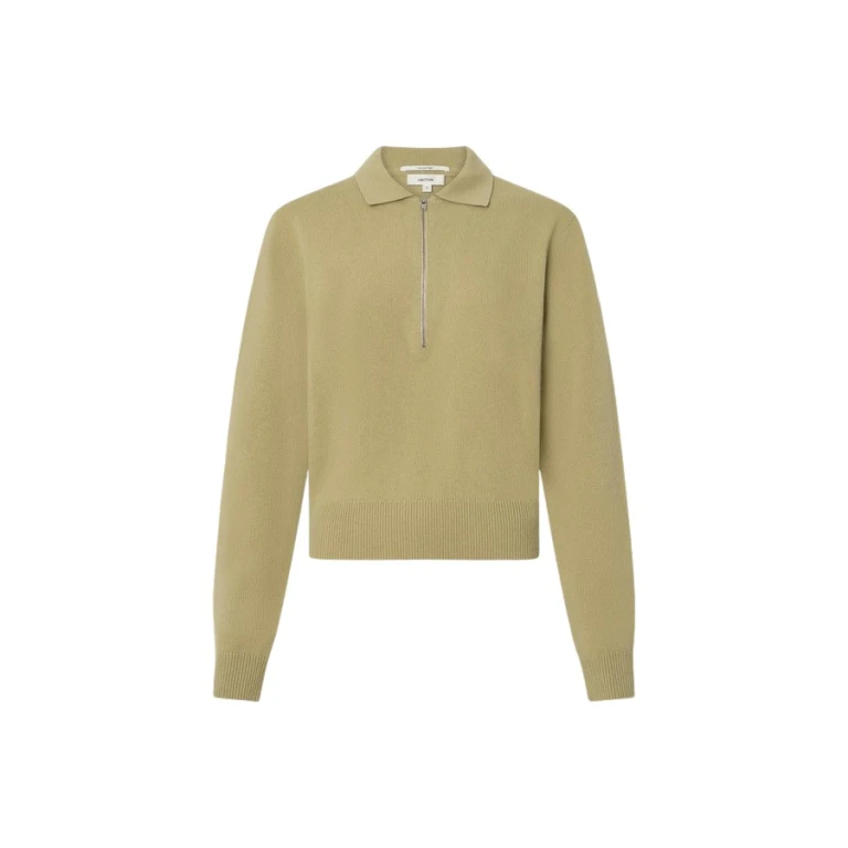 Oroton Long Sleeve Zip Polo - Oroton Tops - Australian Heritage Luxury - Shop at Luxury Shoes 