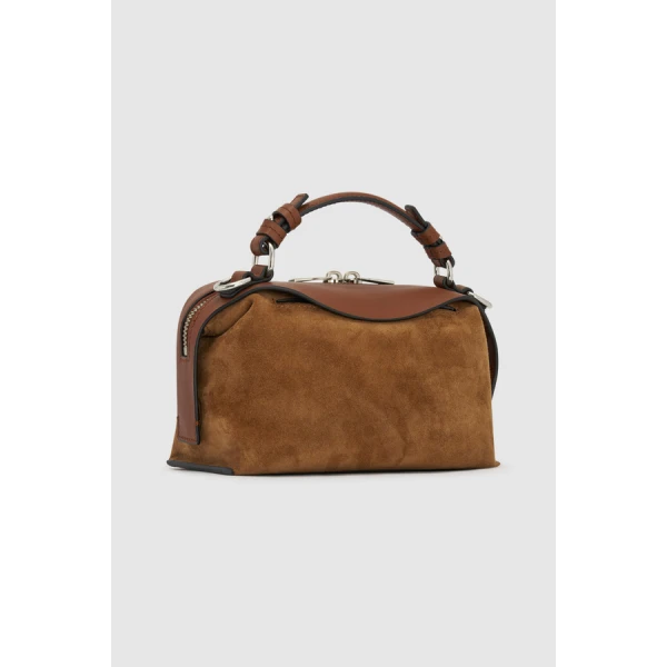 Oroton Mica Bowler Suede - Bags - Australian Luxury Leather Handbag at Luxury Shoes 