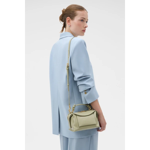 Oroton Mica Crackle Mini Bowler - Bags - Australian Luxury Leather Handbag at Luxury Shoes 