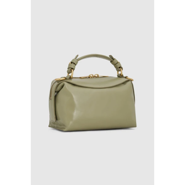 Oroton Mica Crackle Mini Bowler - Bags - Australian Luxury Leather Handbag at Luxury Shoes 