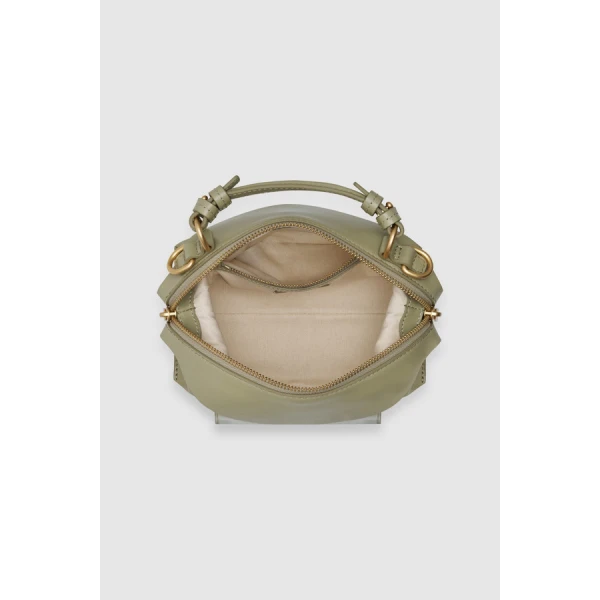 Oroton Mica Crackle Mini Bowler - Bags - Australian Luxury Leather Handbag at Luxury Shoes 