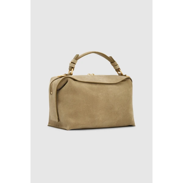 Oroton Mica Suede Bowler - Bags - Australian Luxury Leather Handbag at Luxury Shoes 