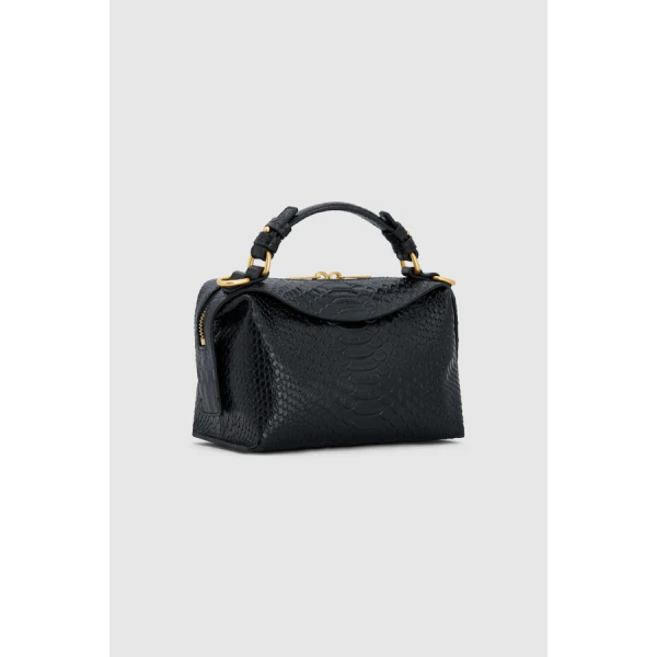 Oroton Mica Texture Mini Bowler - Bags - Australian Luxury Leather Handbag at Luxury Shoes 
