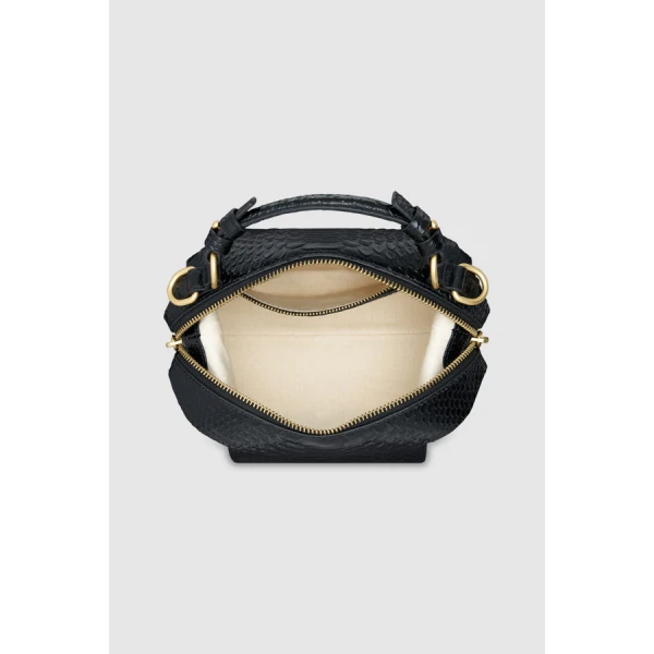 Oroton Mica Texture Mini Bowler - Bags - Australian Luxury Leather Handbag at Luxury Shoes 