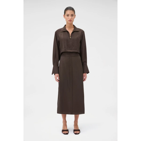 Oroton Midi Skirt - Oroton Skirts - Australian Heritage Luxury - Shop at Luxury Shoes 