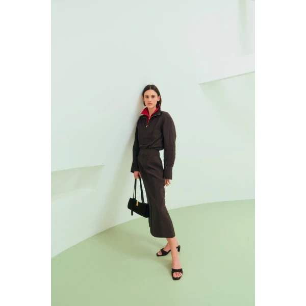 Oroton Midi Skirt - Oroton Skirts - Australian Heritage Luxury - Shop at Luxury Shoes 