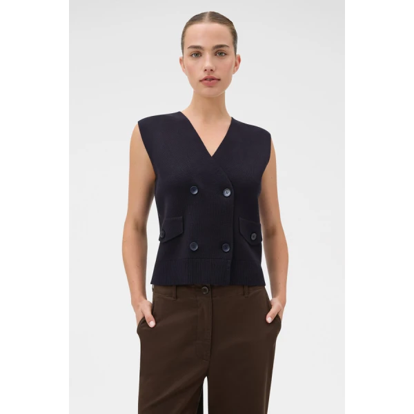 Oroton Milano Knit Vest - Oroton Tops - Australian Heritage Luxury - Shop at Luxury Shoes 
