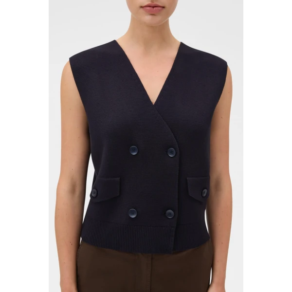 Oroton Milano Knit Vest - Oroton Tops - Australian Heritage Luxury - Shop at Luxury Shoes 