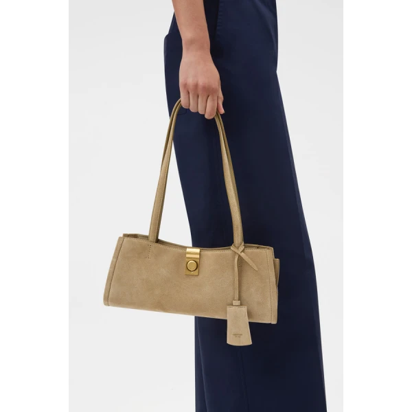 Oroton Mille Baguette Suede - Bags - Australian Luxury Leather Handbag at Luxury Shoes 