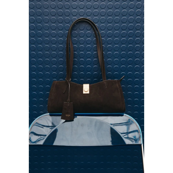 Oroton Mille Baguette Suede - Bags - Australian Luxury Leather Handbag at Luxury Shoes 