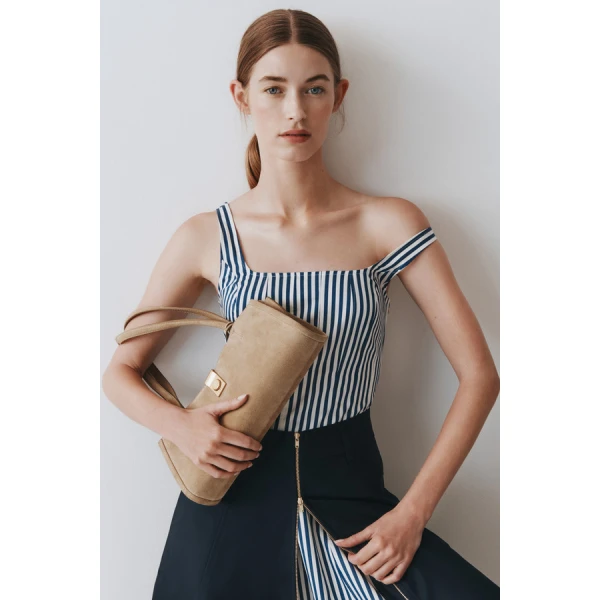 Oroton Mille Baguette Suede - Bags - Australian Luxury Leather Handbag at Luxury Shoes 