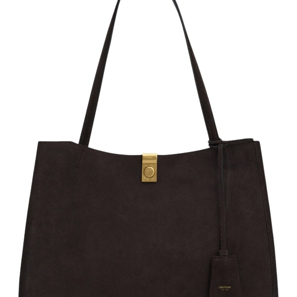 Oroton Mille Work Tote Suede