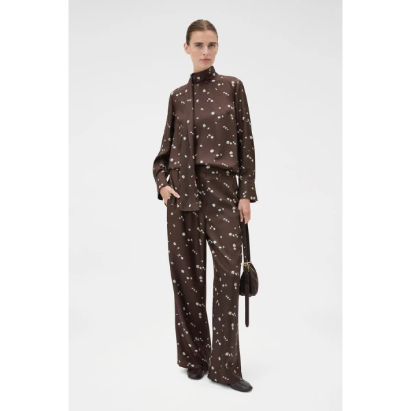 Oroton Mini Daisy Tie Neck Tunic - Oroton Tops - Australian Heritage Luxury - Shop at Luxury Shoes 