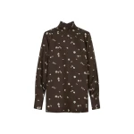 Oroton Mini Daisy Tie Neck Tunic - Oroton Tops - Australian Heritage Luxury - Shop at Luxury Shoes 