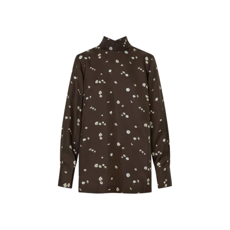 Oroton Mini Daisy Tie Neck Tunic - Oroton Tops - Australian Heritage Luxury - Shop at Luxury Shoes 