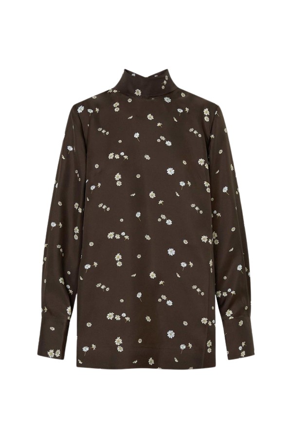 Oroton Mini Daisy Tie Neck Tunic