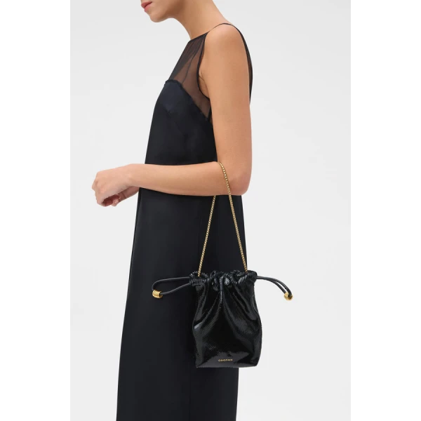 Oroton Nola Drawstring Pouch Texture - Bags - Australian Luxury Leather Handbag at Luxury Shoes 