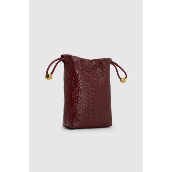 Oroton Nola Drawstring Pouch Texture - Bags - Australian Luxury Leather Handbag at Luxury Shoes 