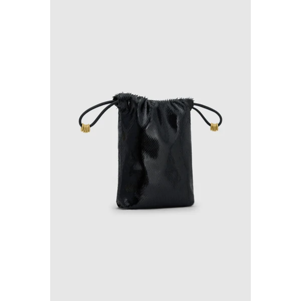 Oroton Nola Drawstring Pouch Texture - Bags - Australian Luxury Leather Handbag at Luxury Shoes 