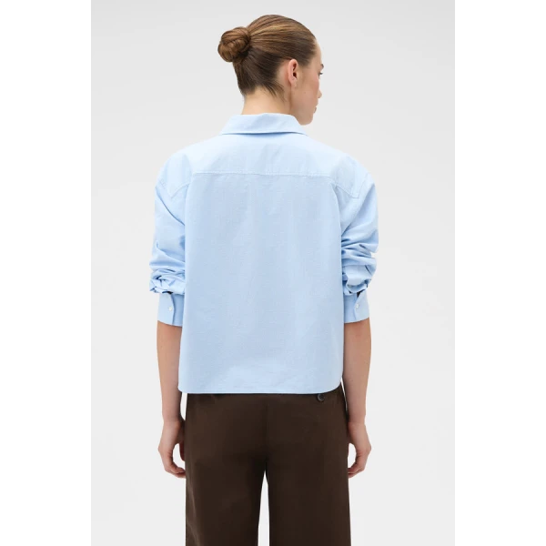 Oroton Oxford Cropped Shirt - Oroton Tops - Australian Heritage Luxury - Shop at Luxury Shoes 