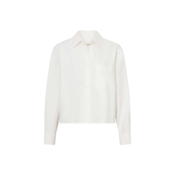 Oroton Oxford Cropped Shirt - Oroton Tops - Australian Heritage Luxury - Shop at Luxury Shoes 