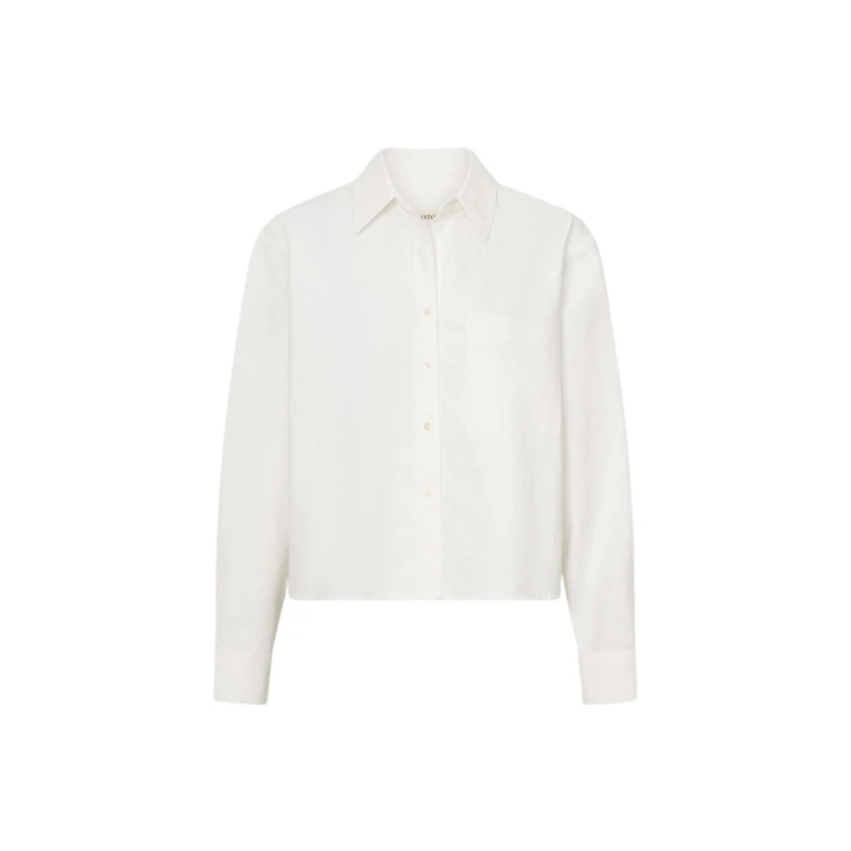 Oroton Oxford Cropped Shirt - Oroton Tops - Australian Heritage Luxury - Shop at Luxury Shoes 