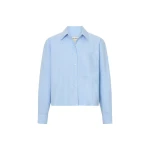 Oroton Oxford Cropped Shirt - Oroton Tops - Australian Heritage Luxury - Shop at Luxury Shoes 