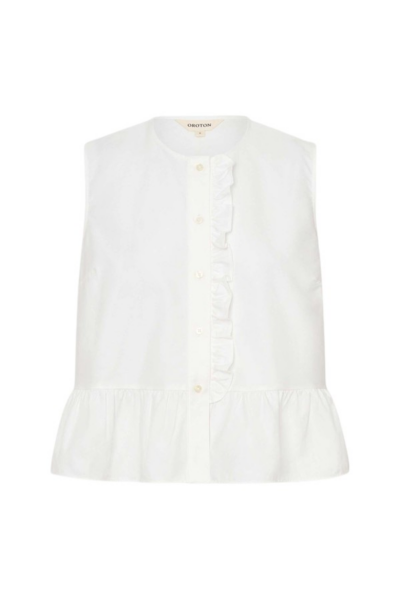 Oroton Oxford Peplum Top - Oroton Tops - Australian Heritage Luxury - Shop at Luxury Shoes 
