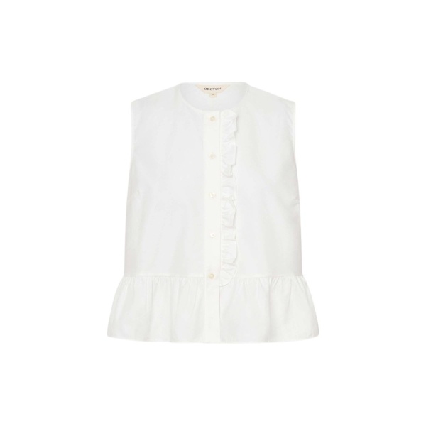 Oroton Oxford Peplum Top - Oroton Tops - Australian Heritage Luxury - Shop at Luxury Shoes 