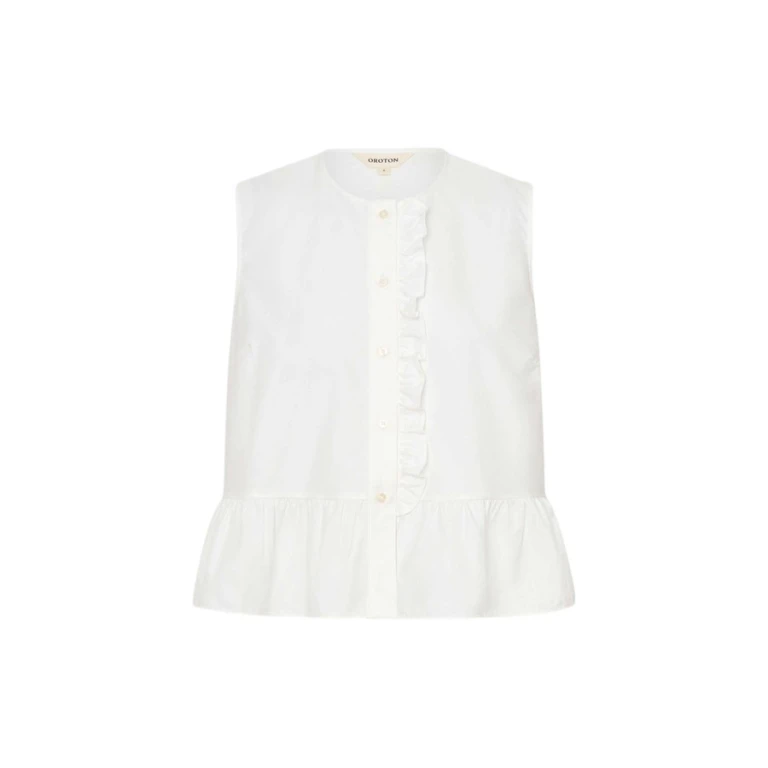 Oroton Oxford Peplum Top - Oroton Tops - Australian Heritage Luxury - Shop at Luxury Shoes 