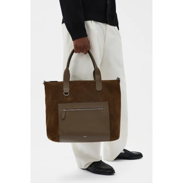 Oroton Paxton Suede Tote - Bags - Australian Luxury Leather Handbag at Luxury Shoes 