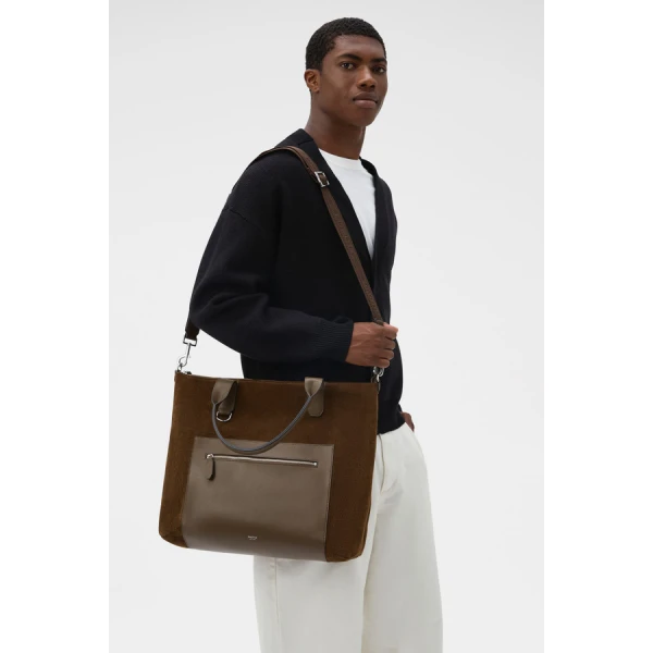 Oroton Paxton Suede Tote - Bags - Australian Luxury Leather Handbag at Luxury Shoes 