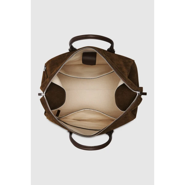 Oroton Paxton Suede Weekender - Bags - Australian Luxury Leather Handbag at Luxury Shoes 
