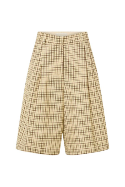 Oroton Pleat Check Short - Oroton Shorts - Australian Heritage Luxury - Shop at Luxury Shoes 