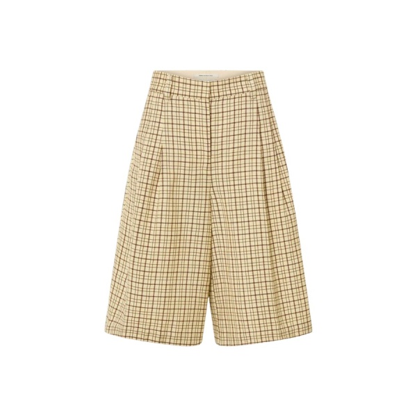 Oroton Pleat Check Short - Oroton Shorts - Australian Heritage Luxury - Shop at Luxury Shoes 