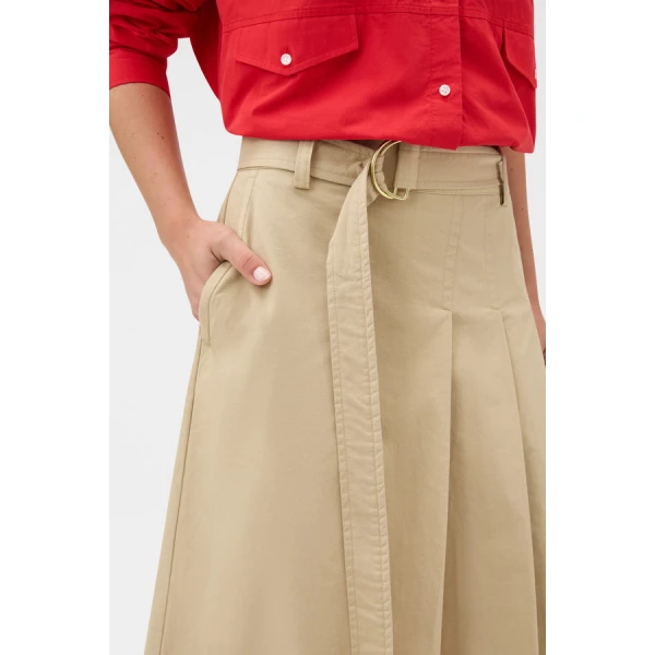 Oroton Pleat Detail Midi Skirt - Oroton Skirts - Australian Heritage Luxury - Shop at Luxury Shoes 