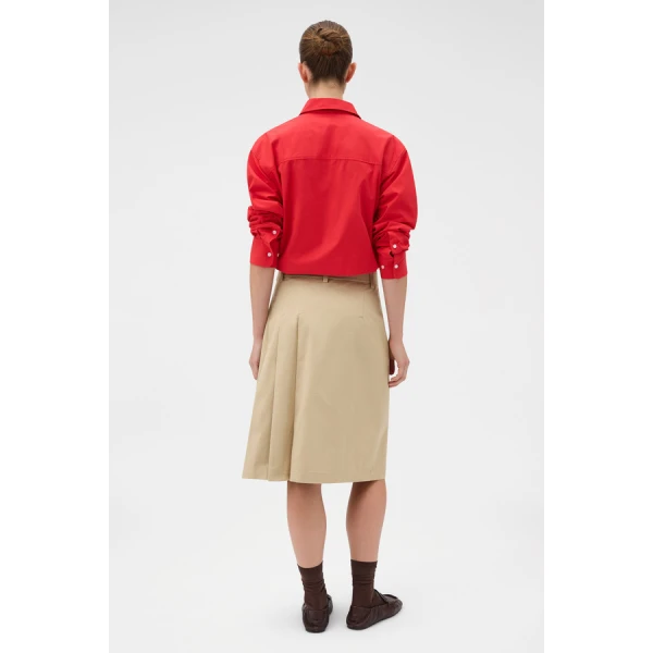 Oroton Pleat Detail Midi Skirt - Oroton Skirts - Australian Heritage Luxury - Shop at Luxury Shoes 