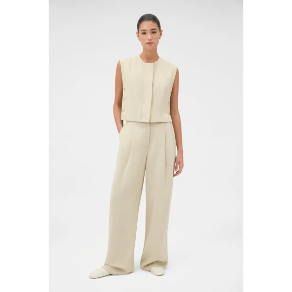 Oroton Pleat Detail Pant - Oroton Pants - Australian Heritage Luxury - Shop at Luxury Shoes 