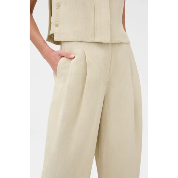 Oroton Pleat Detail Pant - Oroton Pants - Australian Heritage Luxury - Shop at Luxury Shoes 