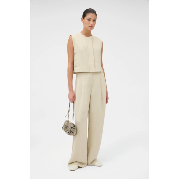 Oroton Pleat Detail Pant - Oroton Pants - Australian Heritage Luxury - Shop at Luxury Shoes 