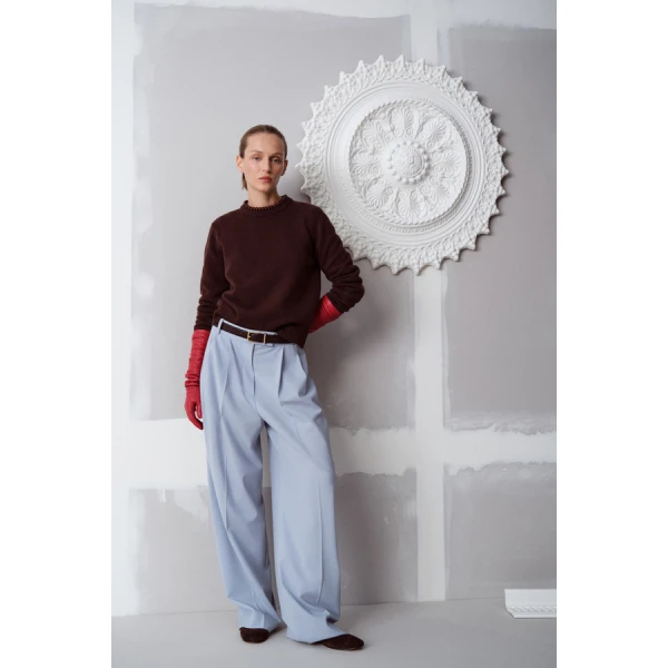Oroton Pleat Detail Pant - Oroton Pants - Australian Heritage Luxury - Shop at Luxury Shoes 