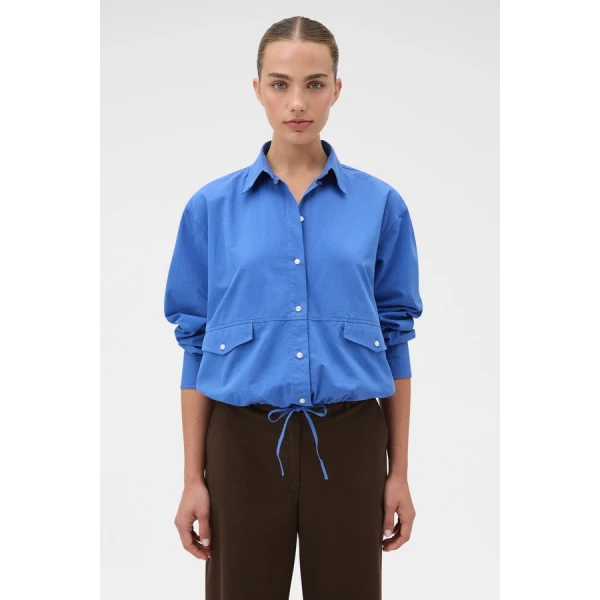Oroton Poplin Drawstring Shirt - Oroton Tops - Australian Heritage Luxury - Shop at Luxury Shoes 