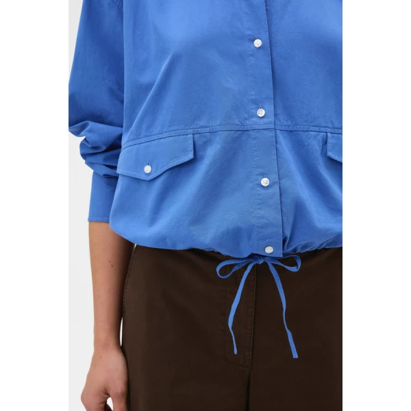 Oroton Poplin Drawstring Shirt - Oroton Tops - Australian Heritage Luxury - Shop at Luxury Shoes 