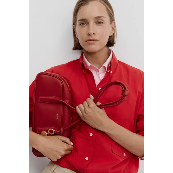 Oroton Poplin Drawstring Shirt - Oroton Tops - Australian Heritage Luxury - Shop at Luxury Shoes 