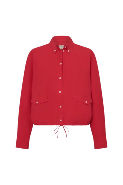 Oroton Poplin Drawstring Shirt - Oroton Tops - Australian Heritage Luxury - Shop at Luxury Shoes 