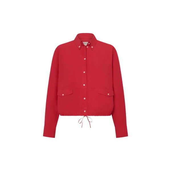 Oroton Poplin Drawstring Shirt - Oroton Tops - Australian Heritage Luxury - Shop at Luxury Shoes 