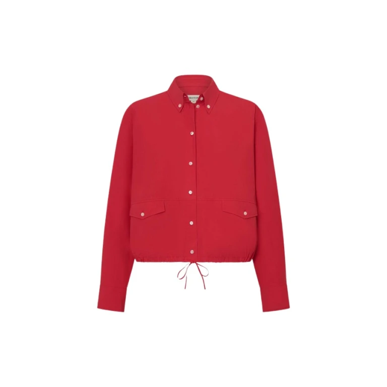 Oroton Poplin Drawstring Shirt - Oroton Tops - Australian Heritage Luxury - Shop at Luxury Shoes 